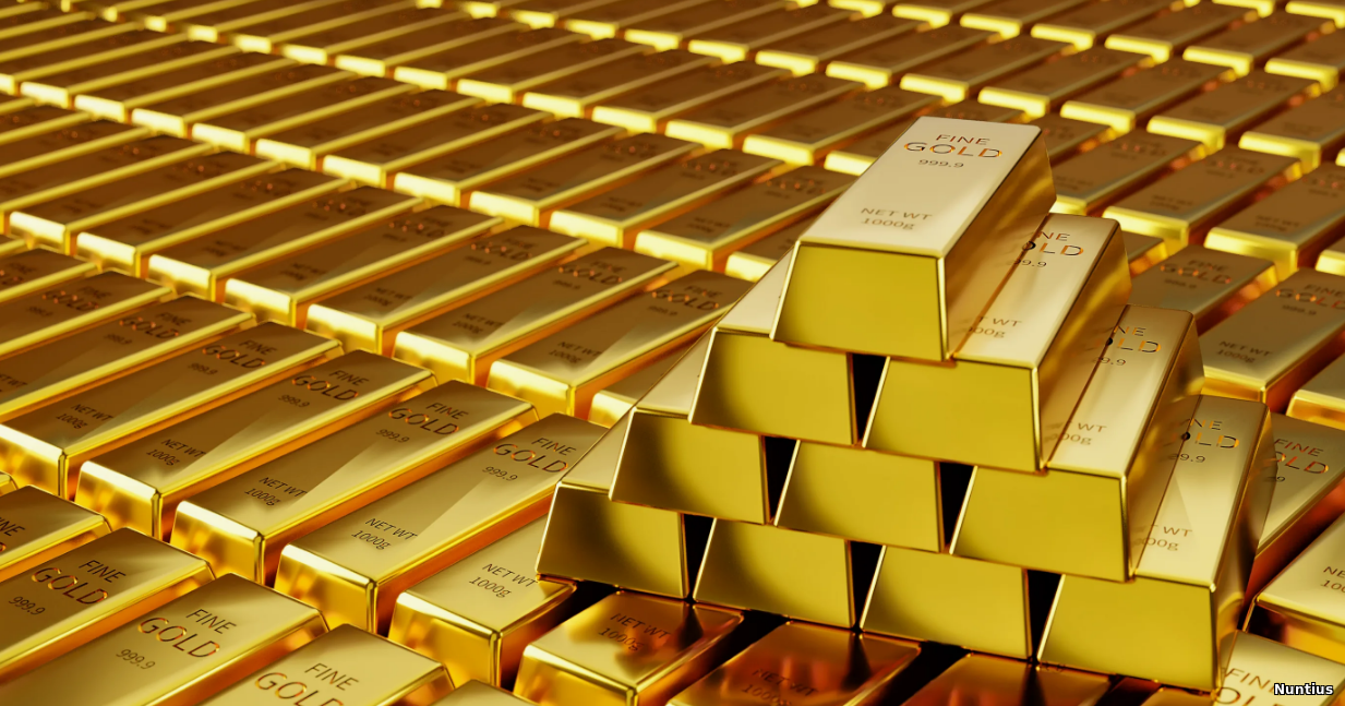The price of gold rose on Thursday morning